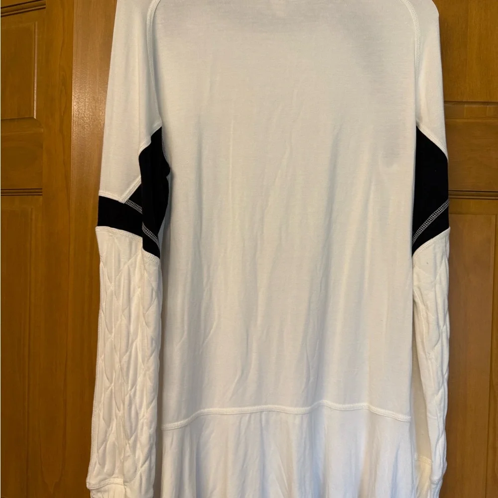 FP Movement At Bat Layer by Free People Black and White Top - Picture 2 of 7